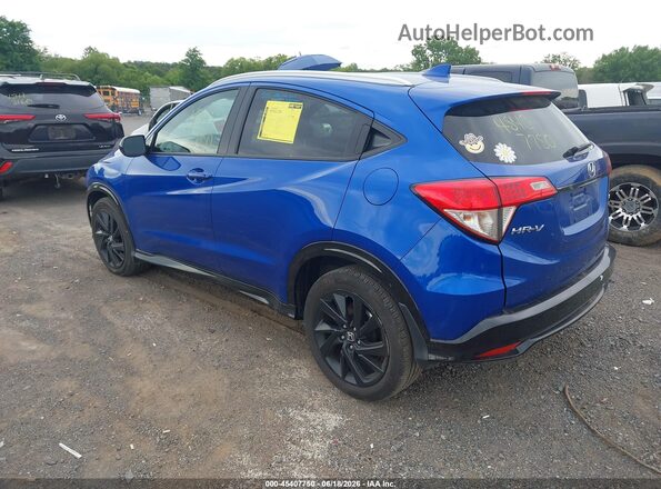 3CZRU6H15MM740149 2021 HONDA HR-V Blue Հետևի ձախ