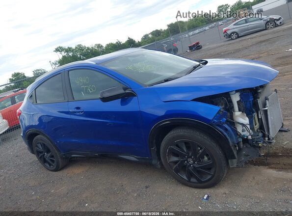 3CZRU6H15MM740149 2021 HONDA HR-V Blue Սալոնի 360 աստիճան տեսք