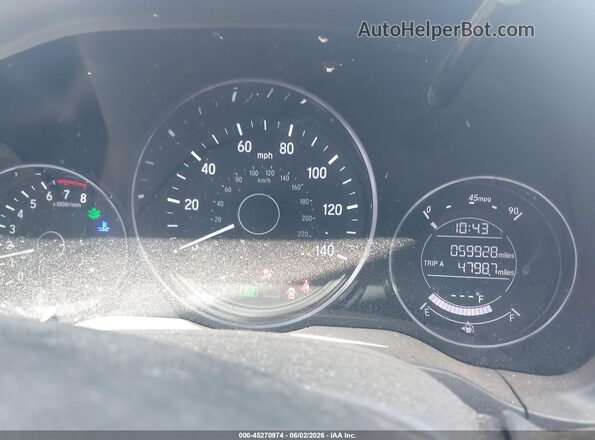 3CZRU6H15NM775663 2022 HONDA HR-V Gray Vista de los asientos traseros