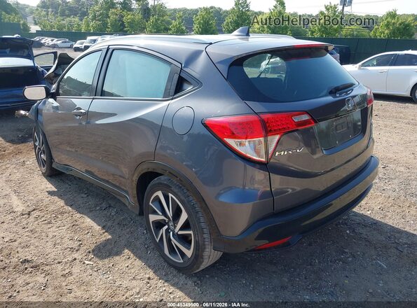3CZRU6H16KG710248 2019 HONDA HR-V Gray Trasero izquierdo