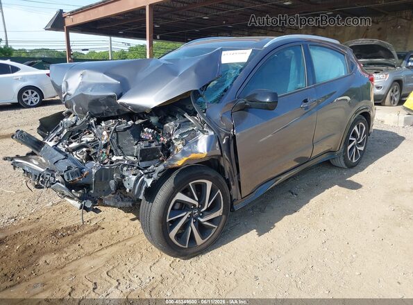 3CZRU6H16KG710248 2019 HONDA HR-V Gray Vista tres cuartos delantera izquierda