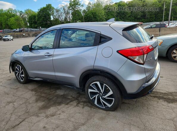 3CZRU6H16KG722741 2019 HONDA HR-V Silver Trasero izquierdo