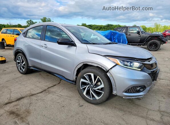 3CZRU6H16KG722741 2019 HONDA HR-V Silver Delantero derecho