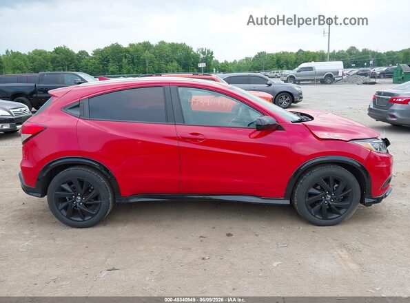 3CZRU6H16NM734720 2022 HONDA HR-V Red Widok wnętrza z tyłu