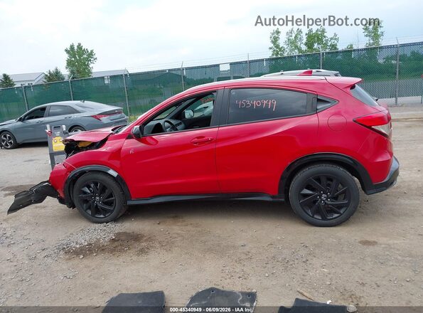 3CZRU6H16NM734720 2022 HONDA HR-V Red Widok wnętrza 360 stopni