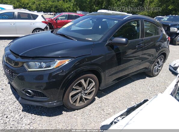 3CZRU6H17LM723058 2020 HONDA HR-V Black წინა მარცხენა ხედი სამი მეოთხედიდან