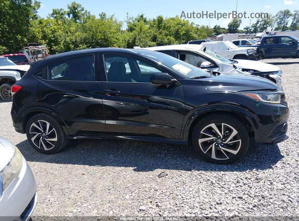 3CZRU6H17LM723058 2020 HONDA HR-V Black უკანა სალონის ხედი