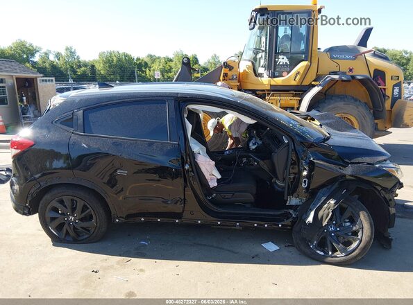 3CZRU6H17NM745337 2022 HONDA HR-V Black Widok wnętrza z tyłu