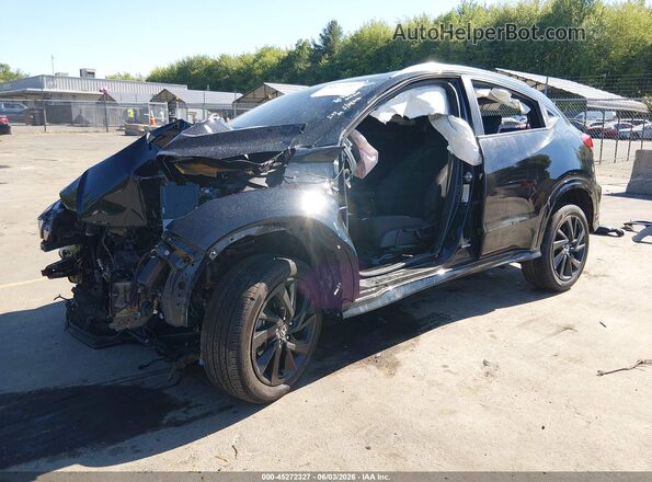 3CZRU6H17NM745337 2022 HONDA HR-V Black Przód lewy