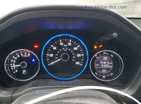 3CZRU6H17NM770559 2022 HONDA HR-V Silver ხელსაწყოთა პანელის ხედი