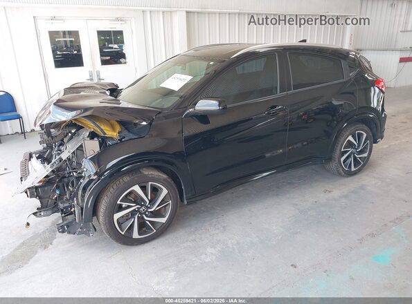 3CZRU6H18KG715032 2019 HONDA HR-V Black Przód lewy