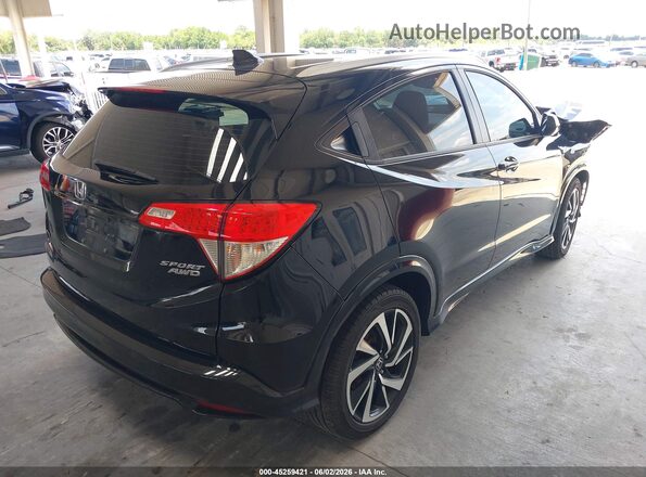 3CZRU6H18KG715032 2019 HONDA HR-V Black Tył prawy