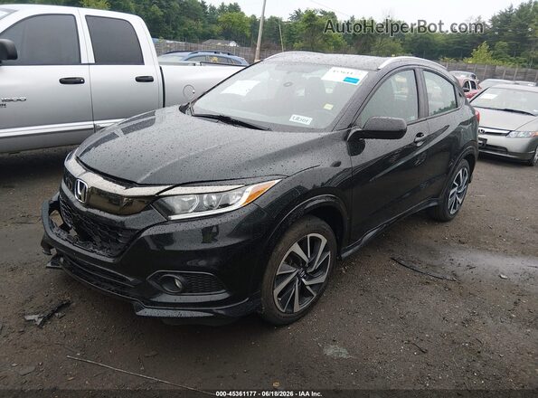 3CZRU6H18KM732754 2019 HONDA HR-V Black Передня ліва чверть