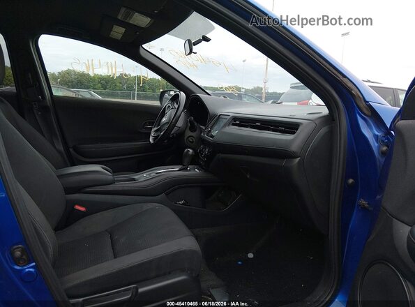 3CZRU6H18MM722308 2021 HONDA HR-V Blue Widok wnętrza z przodu