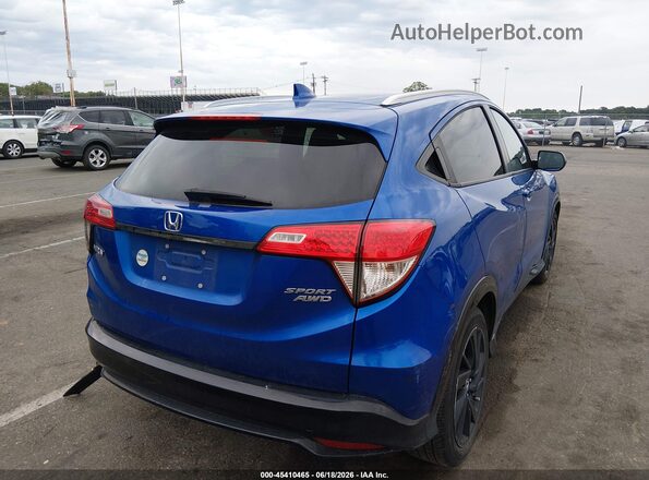 3CZRU6H18MM722308 2021 HONDA HR-V Blue Tył prawy