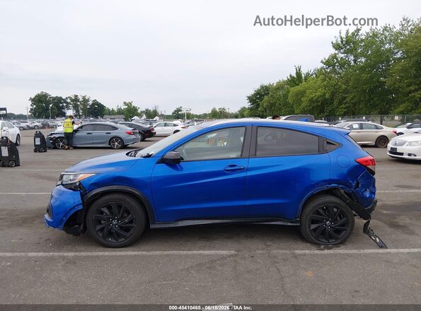3CZRU6H18MM722308 2021 HONDA HR-V Blue Widok wnętrza 360 stopni