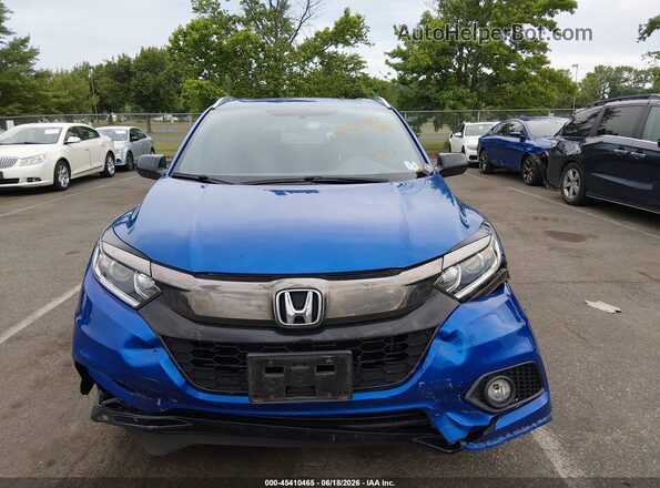 3CZRU6H18MM722308 2021 HONDA HR-V Blue Widok zestawu wskaźników