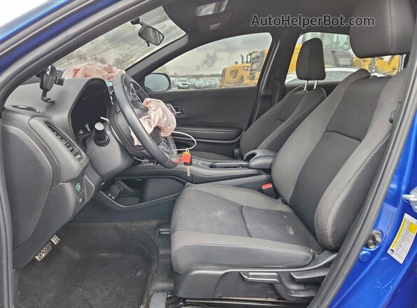 3CZRU6H18MM746236 2021 HONDA HR-V Blue Widok wnętrza z przodu