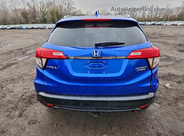 3CZRU6H18MM746236 2021 HONDA HR-V Blue Widok z tyłu