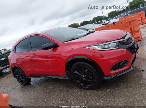 3CZRU6H18NM742818 2022 HONDA HR-V Red Rear interior view