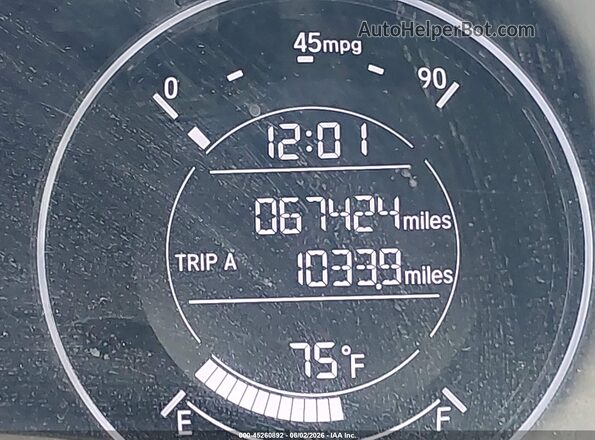3CZRU6H19KG734401 2019 HONDA HR-V Silver 