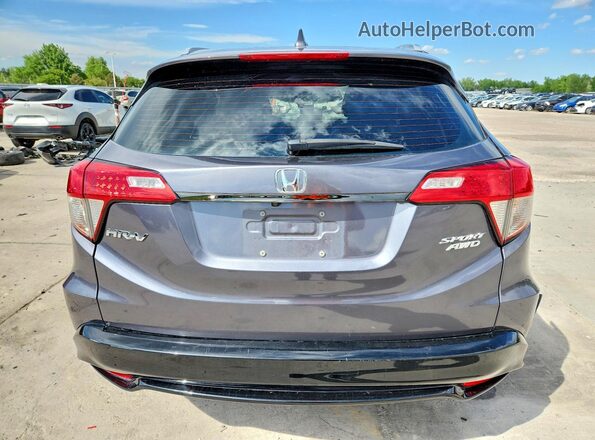 3CZRU6H19KM734884 2019 HONDA HR-V Charcoal Rear view