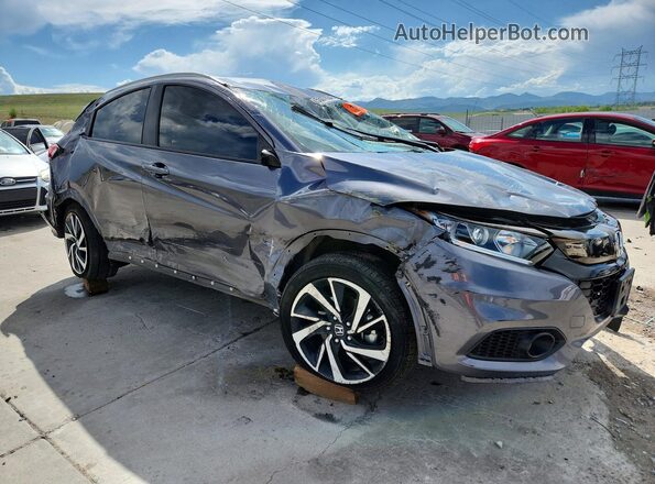 3CZRU6H19KM734884 2019 HONDA HR-V Charcoal Front right