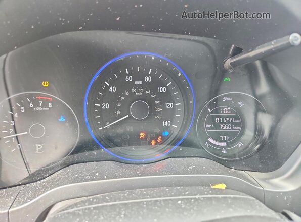 3CZRU6H19KM734884 2019 HONDA HR-V Charcoal Instrument cluster view
