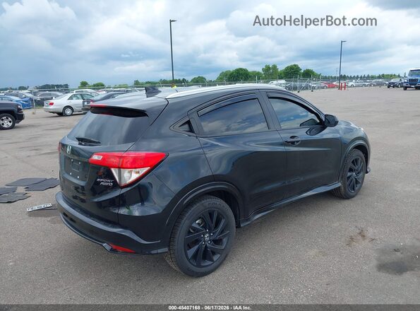 3CZRU6H19MM702861 2021 HONDA HR-V Black უკანა მარჯვენა