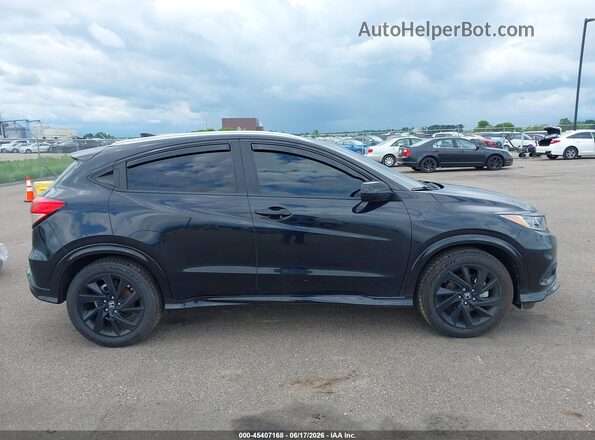 3CZRU6H19MM702861 2021 HONDA HR-V Black სალონის 360-გრადუსიანი ხედი
