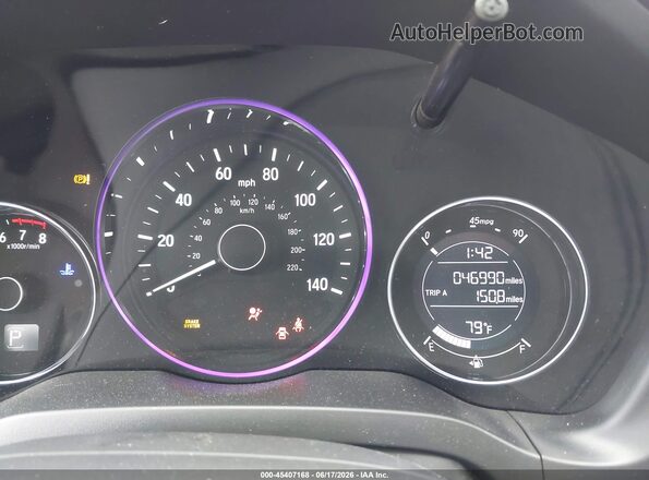 3CZRU6H19MM702861 2021 HONDA HR-V Black უკანა სავარძლების ხედი