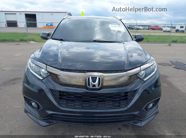 3CZRU6H19MM702861 2021 HONDA HR-V Black უკანა სალონის ხედი
