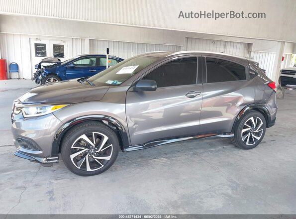 3CZRU6H1XKG712066 2019 HONDA HR-V Gray სალონის 360-გრადუსიანი ხედი