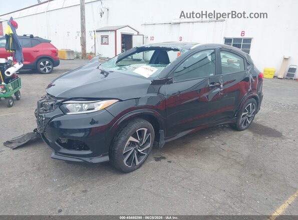 3CZRU6H1XKM717950 2019 HONDA HR-V Черный Передняя левая четверть