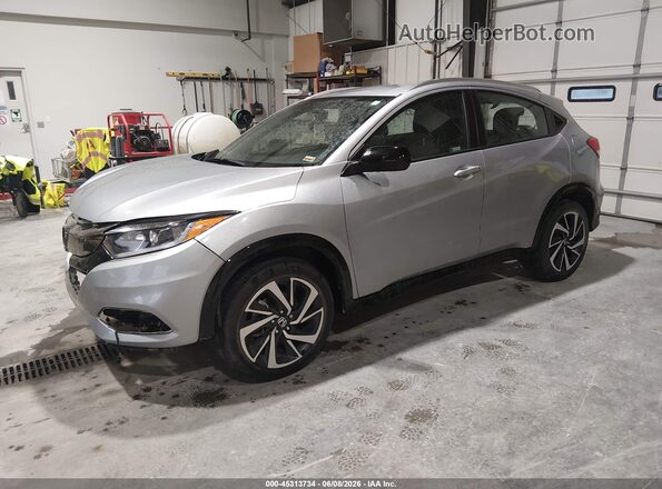 3CZRU6H1XLM737729 2020 HONDA HR-V Silver წინა მარცხენა ხედი სამი მეოთხედიდან