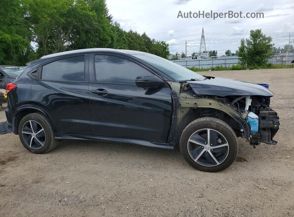 3CZRU6H23KM101838 2019 HONDA HR-V Black Delantero derecho