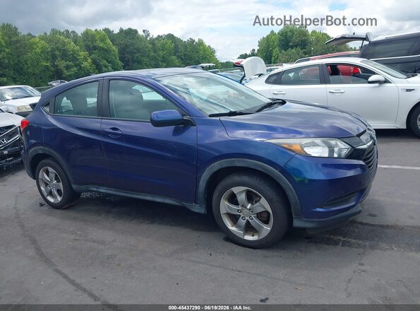 3CZRU6H30HM700682 2017 HONDA HR-V Синий Вид задней части салона