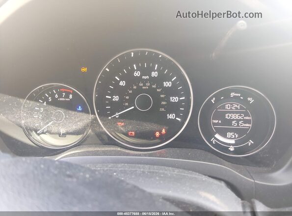3CZRU6H30HM700777 2017 HONDA HR-V Black Вид задніх сидінь
