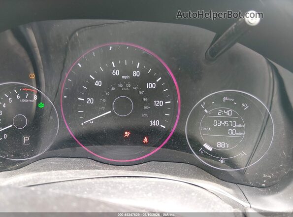 3CZRU6H32NM768820 2022 HONDA HR-V Silver Widok tylnych siedzeń