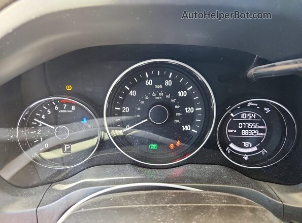 3CZRU6H33LM737847 2020 HONDA HR-V Black Vista del cuadro de instrumentos