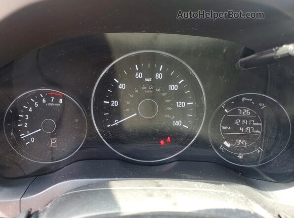 3CZRU6H34HG708797 2017 HONDA HR-V Blue Widok zestawu wskaźników