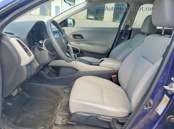 3CZRU6H34HG708797 2017 HONDA HR-V Blue Widok wnętrza z przodu