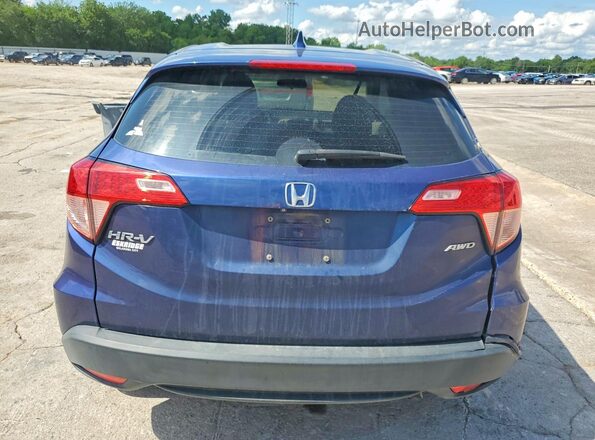 3CZRU6H34HG708797 2017 HONDA HR-V Blue Widok z tyłu