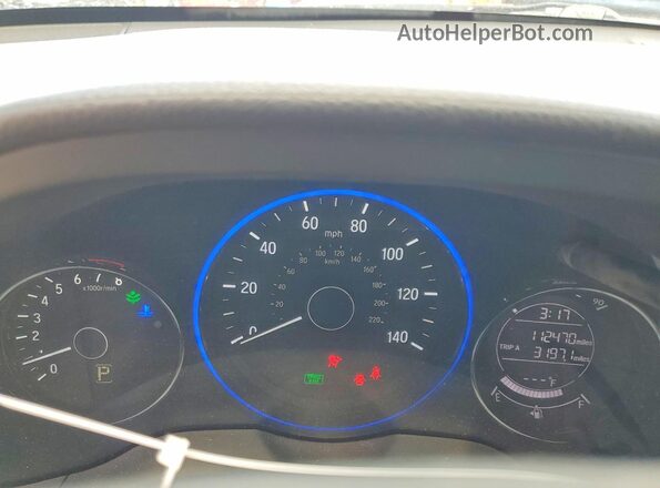 3CZRU6H34JG710071 2018 HONDA HR-V Black Instrument cluster view
