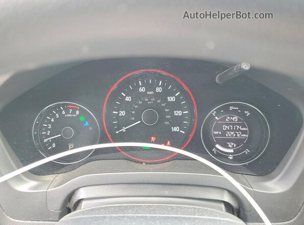 3CZRU6H35HM704839 2017 HONDA HR-V Gray Vista del cuadro de instrumentos