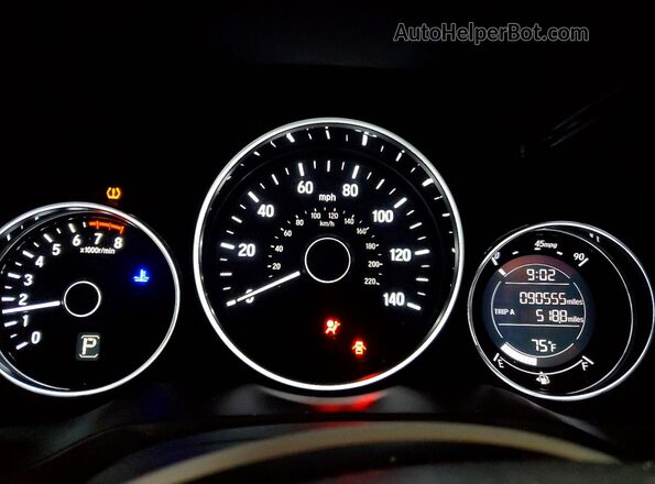 3CZRU6H35JG729034 2018 HONDA HR-V Серый Вид щитка приборов