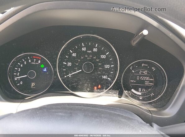 3CZRU6H35KM744099 2019 HONDA HR-V Silver Հետևի նստատեղերի տեսք