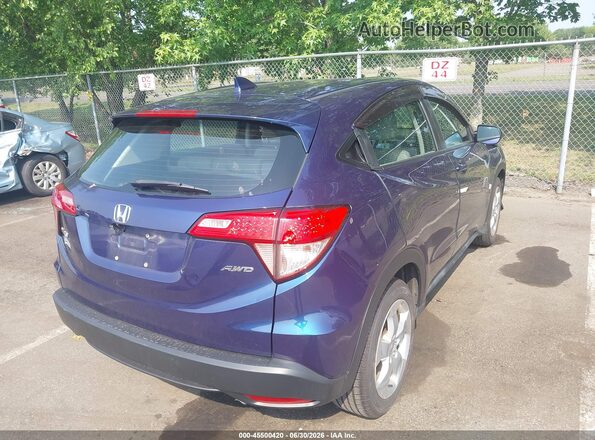 3CZRU6H36GM745155 2016 HONDA HR-V Синий Задняя правая четверть
