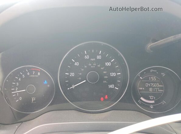3CZRU6H36NM759084 2022 HONDA HR-V Silver Instrument cluster view