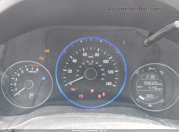 3CZRU6H37KG725570 2019 HONDA HR-V Серый Вид задних сидений
